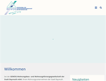 Tablet Screenshot of gewog-bayreuth.de
